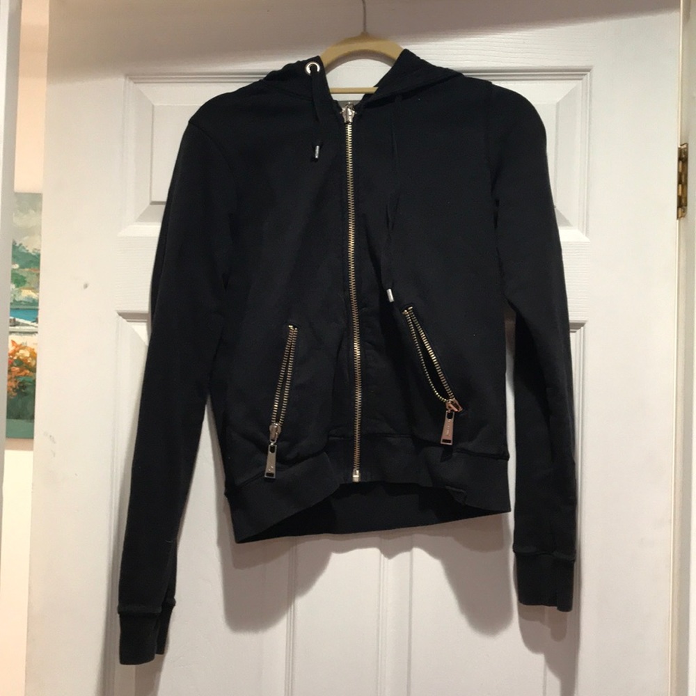 Plain black jacket